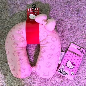 Hello Kitty Travel Neck Pillow & Passport Cover